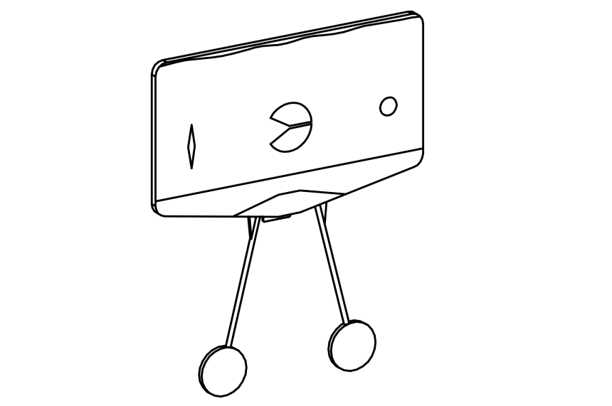 Tableau d&amp;#39;&amp;#233;coulement pendulaire pour fixation murale