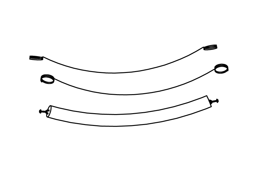 Rope crossing with PP rope (15 cm) with handrails, length 300 cm