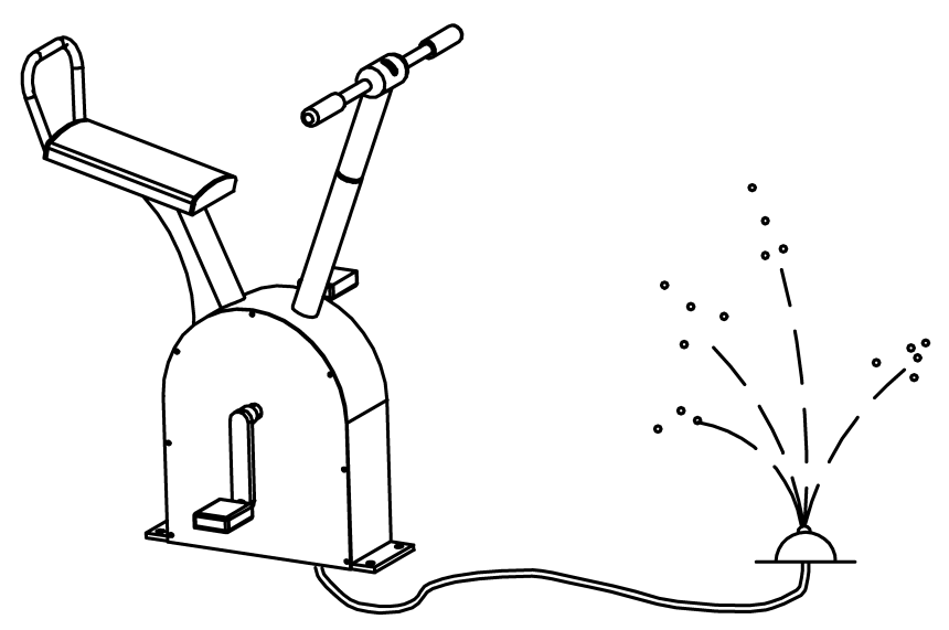 Pompa a pedale, pompa per bicicletta per ugello esterno