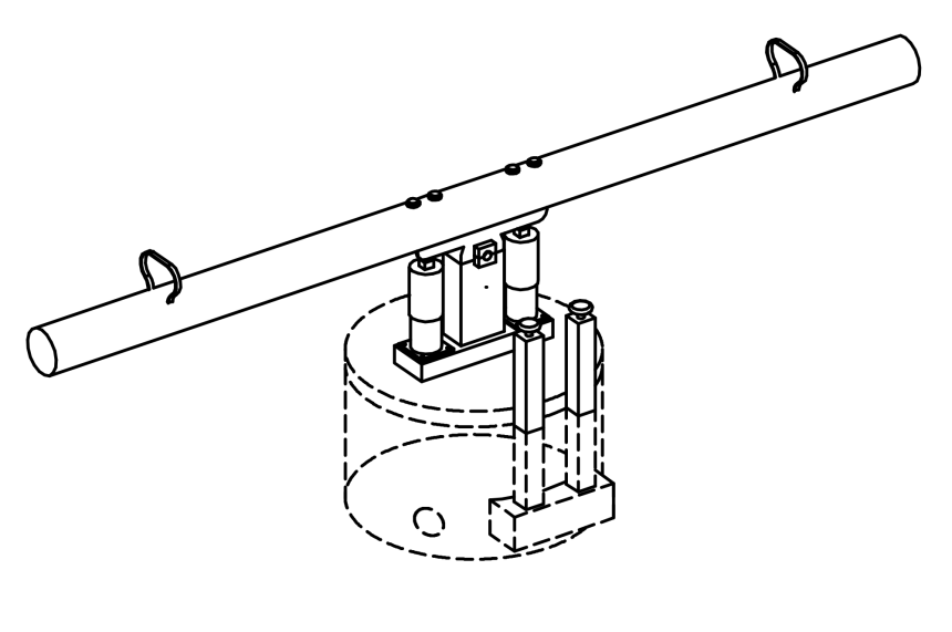 Pumpenwippe f&amp;#252;r Wasserwald mit Ventilsystem, Verteilerstation 2-fach
