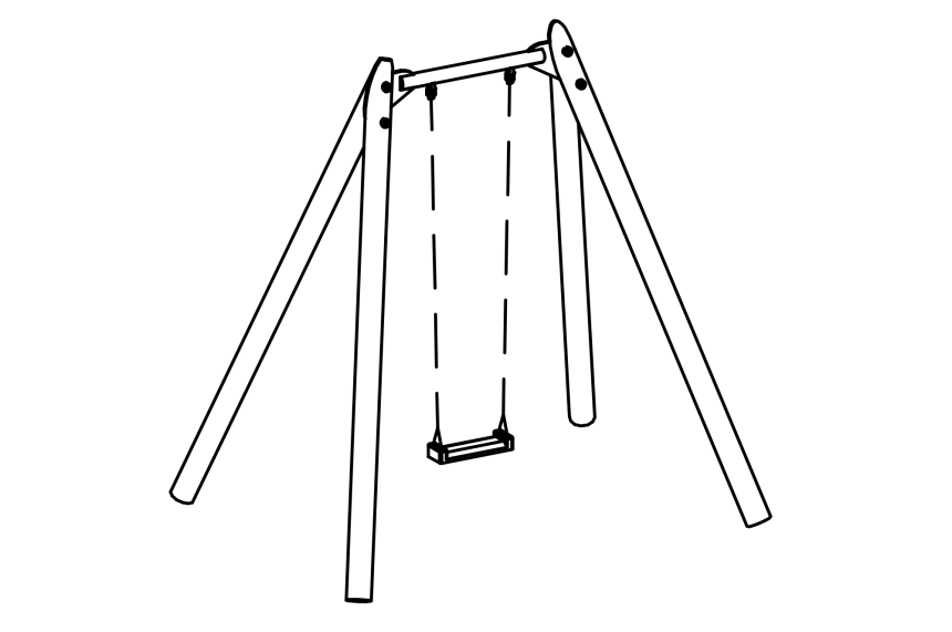 Altalena speciale, altezza 300 cm