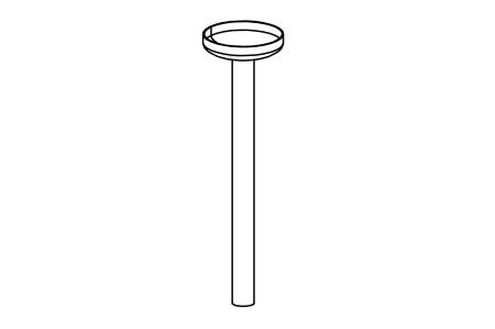 Water tray with support post