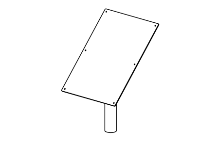 Explanatory panel and stand