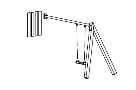 Single swing special long for hut