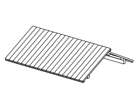 Roof for scaffolding/platform