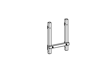 Chain web frame for hut