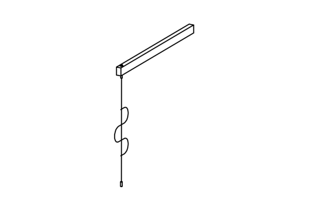 Climbing ladder with tree for platform with floor height 200 cm