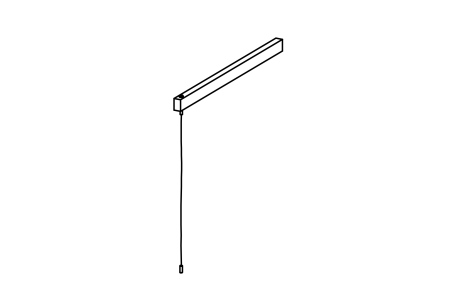 Climbing rope with tree for platform with floor height 150 cm