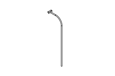 Slide bar for hut with floor height 150 cm