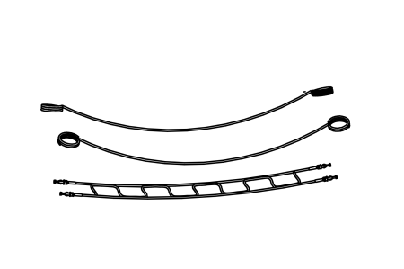 Wobbly bridge with handrails, length 300 cm