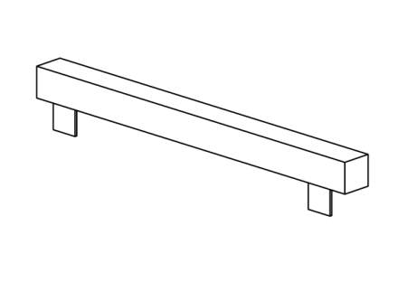 Slide support for slide width 150 cm