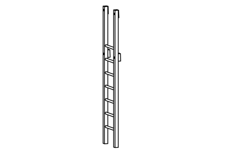 Scala per trampoliere triangolare
