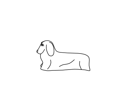 Chien à cajoler jaune