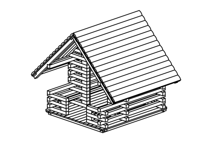 Big Play House, height 210 cm