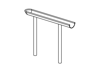 Water Flooder stainless steel, length 150 cm