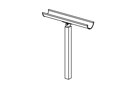 Proiettore a dondolo in V2A, lunghezza 150 cm