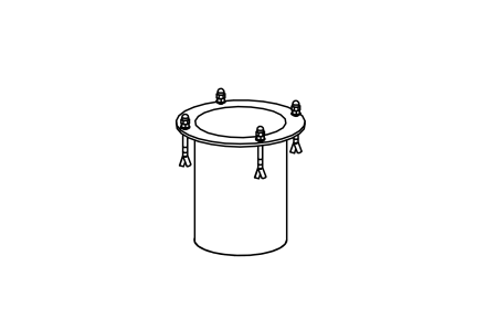 Foundation Anchor for Pump 5.17630, 5.17730, 517637, 517638, 5.17640
