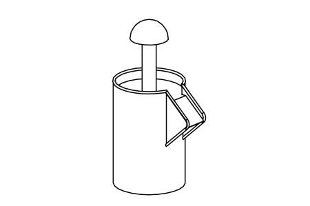 Mushroom Spring for round reservoir/water basin