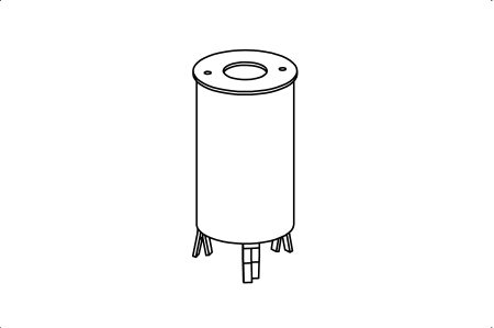 Foundation anchor for Spraying Head with small flange