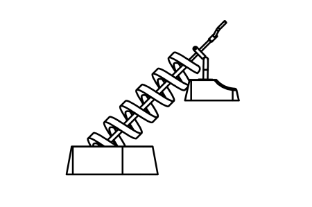 Archimedes Screw with crank open