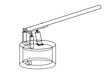 Long Handle Pump for forest fountain with valve system