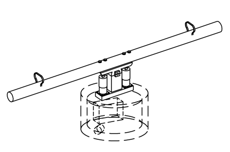 Bascule de pompage pour for&#234;t aquatique avec r&#233;servoir, station de distribution double