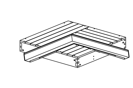AQuadrat&#174; with angled gutter and seal
