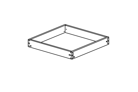 Substructure for AQuadrat&#174; without feet