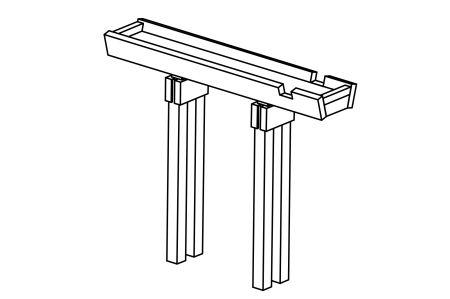 Channel with transverse see-saw, length 200 cm