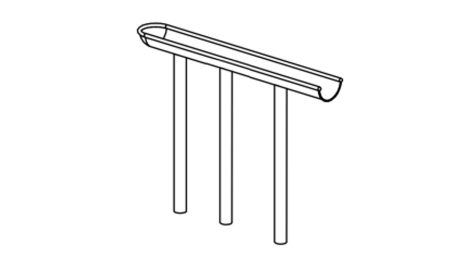 Water Flooder stainless steel, length 300 cm