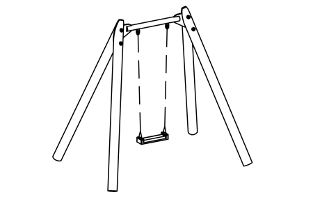 Wiesenschaukel spezial, H&#246;he 250 cm