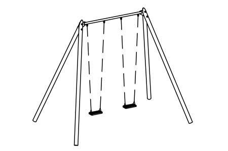 Overheight double swing special, height 460 cm