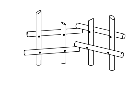 Sitting Fence, double element