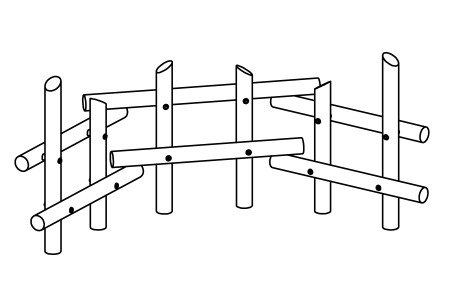 Sitting Fence, triple element