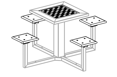 Chess set (without figures) - Game