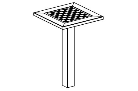 Chess table (without figures) - Table