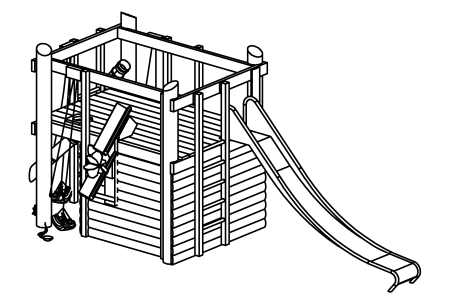 Building Site 015 with hut and Slide