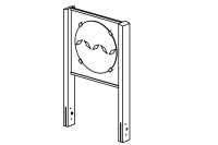 Turning Circle, frame made of oak square timber