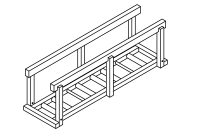 Chemin de vie: chemin en bois avec des rondins