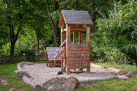 Sand play equipment for hut, mounting height 150 cm