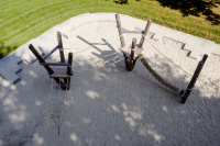 Large triangular platform, floor height 200 cm