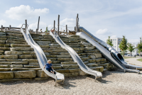 Toboggan avec 1 vague, largeur 45 cm, hauteur de montage 300 cm