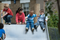 Slide, width 150 cm, mounting height 180 cm