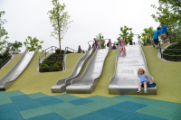 Slide with 1 shaft, width 150 cm, mounting height 300 cm