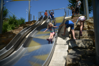 Toboggan avec 1 vague, largeur 150 cm, hauteur de montage 350 cm