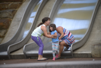 Toboggan avec 1 vague, largeur 150 cm, hauteur de montage 350 cm