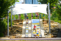 Toboggan avec 1 vague, largeur 150 cm, hauteur de montage 350 cm