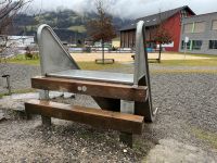 Slide support with steps for slide width 100 cm