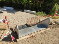Slide support for slide width 150 cm