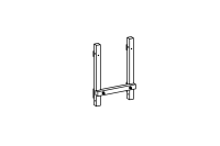 Chain web frame for hut